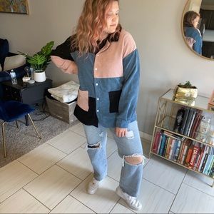 color block jacket/shirt🦋🦋